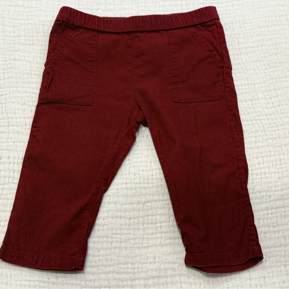 Bonpoint 18M Corduroy Pants - Maroon - See Description